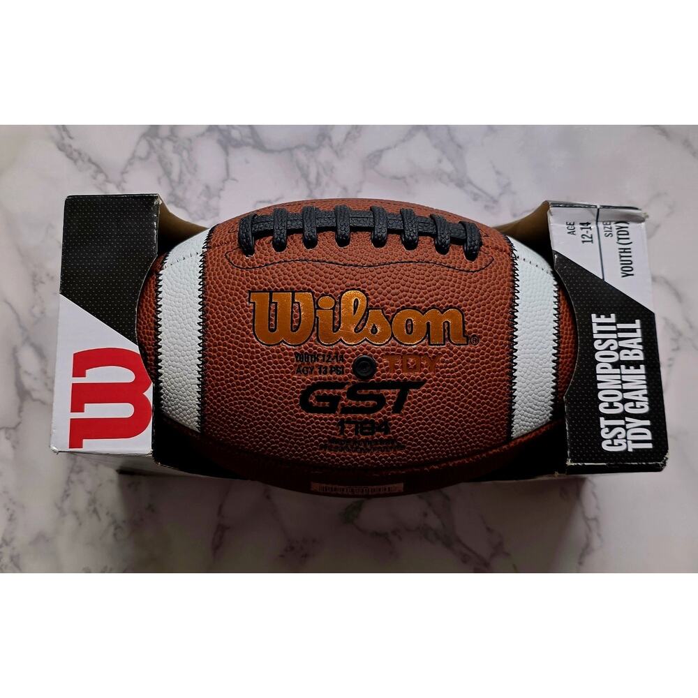 Wilson GST LEATHER TDJ Junior Game Ball Ages 12-14